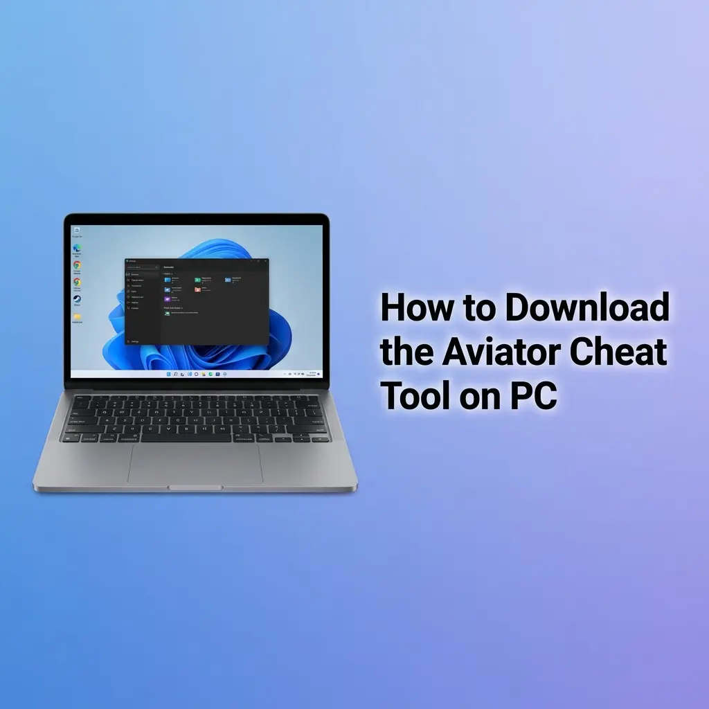 Aviator Predictor PC installation guide showing Windows setup steps for downloading and installing the cheat tool safely